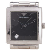 エンポリオ アルマーニ 腕時計 AR-5303 クオーツ ブラック文字盤 ステンレススチール メンズ Emporio Armani 【中古】